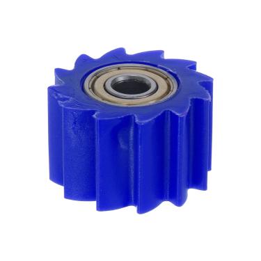 Imagem de Tensor de polia de rolo de corrente 8 mm Nylon Tipo de engrenagem deslizante de roda para mini motocicleta Dirt Bike ATV Go-Kart, azul
