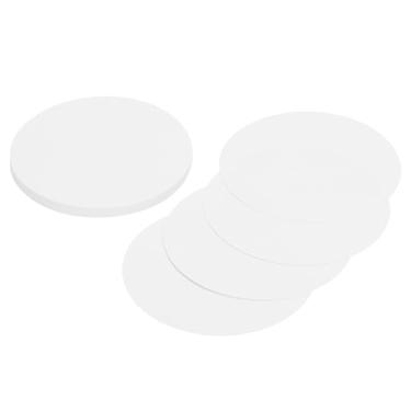 Imagem de Generic 24 peças de cartolina circular, recortes redondos de 7 cm, círculos grossos de papelão para artesanato, suprimento de tinta, projetos faça você mesmo, quadro de avisos, decoração branca