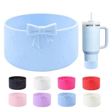 Imagem de Bota de silicone Bow para StanleyTumbler 567.0-1,134.0 g & Owala garrafa de água 680.4 g & IceFlow 567.0 g 850.5 g & Hydroflask garrafa de água 340.2-680.4 g capa antiderrapante para Stanley Cup