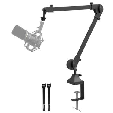 Imagem de Microphone Arm, Upgraded Mic Arm Microphone Stand Boom Suspension Stand with 3/8" to 5/8" Screw Adapter Clip for Blue Yeti Snowball, Yeti Nano, Yeti x and other Mic