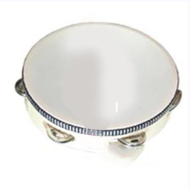 Imagem de Generic Tambor de Pandeiro, Pandeiro Portátil, Madeira de Percussão Educacional Interessante para Casa (20,3 cm/8 pol.)