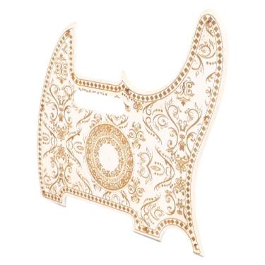 Imagem de XUXHOU Pickguard de Guitarra Elétrica, Placa Protetora de Pvc Durável para Telecaster Tl, Placa Protetora para Prática e Desempenho de Guitarrista (GQ233 Branco Esculpido)