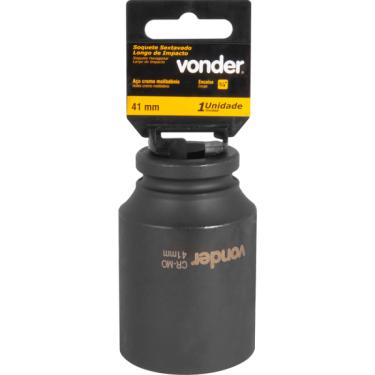 Imagem de Soquete Sextavado Impacto Longo 3/4" 41mm Aço Cromo Vonder