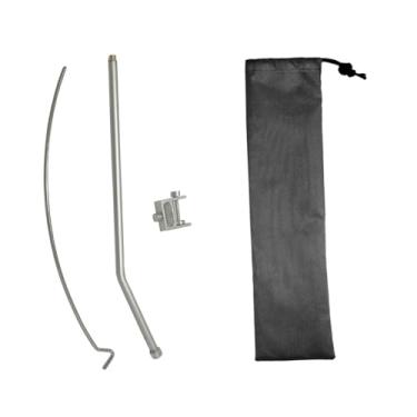 Imagem de Dynwave Suporte para lanterna de acampamento, suporte para lâmpada externa, para lâmpada, gancho, para jardim, pesca, churrasco, Seção única