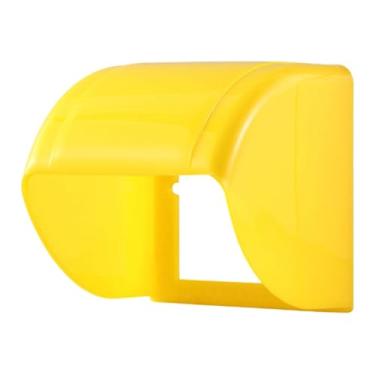 Imagem de Bothyi Tampa para tomada externa, proteção para fonte de alimentação, fácil de instalar, à prova de chuva, para interruptor de parede, protetor de tomada, Amarelo