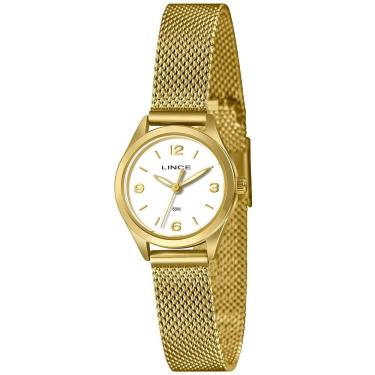Imagem de Relógio Lince Feminino Ref: Lrgh271l25 B2kx Casual Mesh Dourado