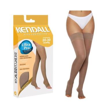 Imagem de Meia de Compressão Kendall 7/8 20-30mmHg sem ponteira 1713 Mel - G, G,