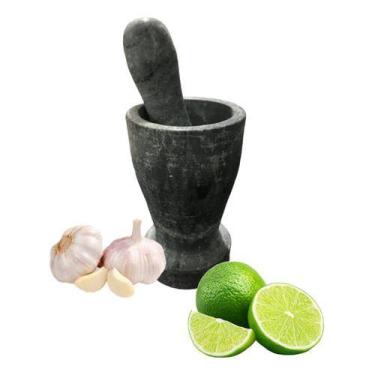 Imagem de Pilão Almofariz Redondo Em Pedra Sabão - A PANELA DE PEDRA