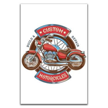 Imagem de Kit Placas Quadros Decorativos 3 Pçs 20x30 Motos