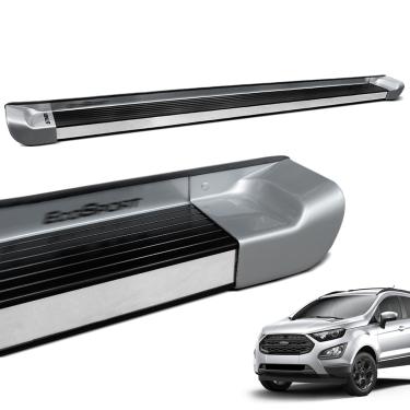 Imagem de Estribo Lateral Ecosport 2013 a 2021 Prata Dublin Personalizado