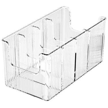 Imagem de Caixa de Armazenamento Cintos Doméstica Multifuncional Gravata Cinto Artefato Cachecol Seda Exibição com Defletor Ajustável e Particionamento Flexível Empilhamento Estável Organização Clara para Efici