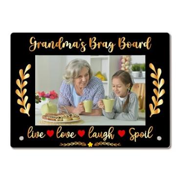 Imagem de Porta-retrato para avó, quadro de avó, quadro de avó, para Nana Gigi, presentes de aniversário e Natal para avós, para netos, moldura acrílica, 10 x 15 cm, 08