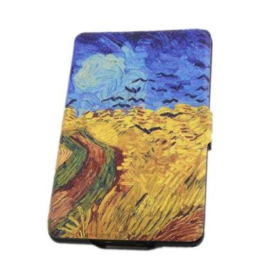 Imagem de Akacy Capa protetora de couro PU para Kindle Paperwhite 6.0 polegadas 11ª geração lançada em 2022/2024 (Modelo: C2V2L3/RS23CV) padrão pintado (26)