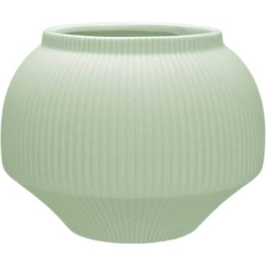 Imagem de Vaso Decorativo Enfeite Redondo Home&co Cerâmica 12x15 Verde