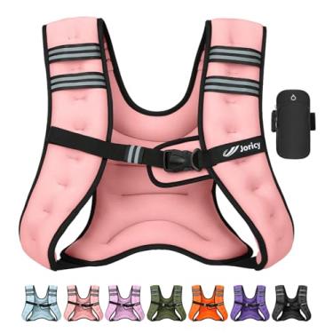 Imagem de Colete pesado para mulheres e homens, colete de peso de 5,4 kg com faixa refletiva, coletes de corrida para treino, caminhada, treinamento de força, perda de peso, fitness, musculação, musculação