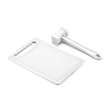 Imagem de Tábua de Carne com Afiador de Faca E Martelo de Carne Maximo