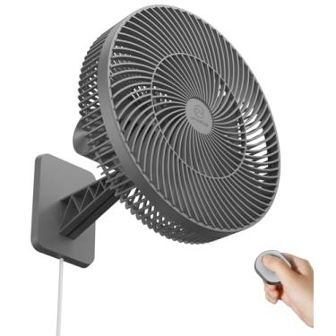 Imagem de Ventilador de clipe portátil de 10000 mAh com 4 velocidades, máximo de 53 horas, ventiladores de mesa operados por bateria recarregável com tripé flexível, operação silenciosa, rotação de 360°,