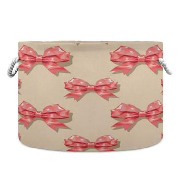 Imagem de SEHANY Cesta de armazenamento redonda grande com alça de corda, cesto de roupa suja de lona para armazenamento de cobertores, cesta de armazenamento infantil para quarto de banho, decoração de