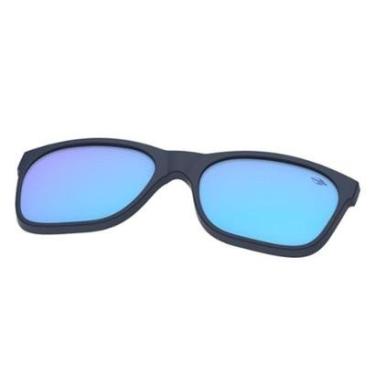 Imagem de Clip On Para Armação Mormaii Swap Infantil w6141k3397 Azul Fosco Lente Azul Espelhada-Masculino