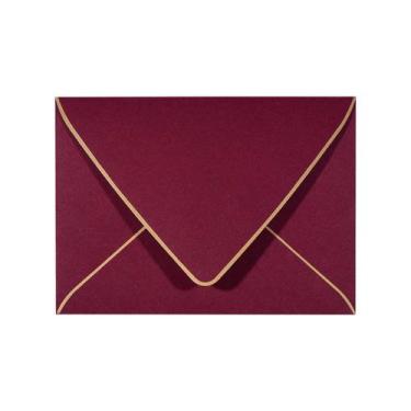 Imagem de Envelopes de convite AZAZA A7 Luxury Burgundy, pacote com 50