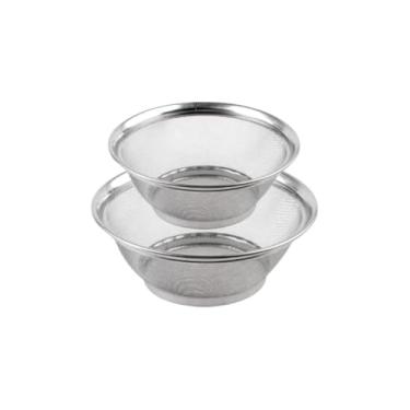 Imagem de Cesta em Aço Inox Premium, 25cm de Diâmetro, Design Vazado, Resistente à Corrosão, Inox, 123g