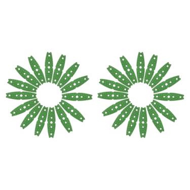 Imagem de YELARXI Bolsas de estilingue de couro ultra fibra, bolsos para bolas, substituições, silenciamento antiderrapante para prática de esportes de caça - 13 mm x 49 mm (30 peças, verde)