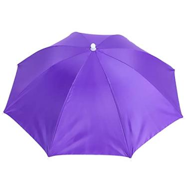 Imagem de Phefop Chapéu Guarda-chuva Adulto, à Prova d'água, Dobrável, boné de Pesca, Tecido de, Leve, Compacto para Atividades Ao Ar Livre (#13)