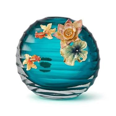 Imagem de LMJYU Vaso esmaltado colorido artesanato mesa de centro ornamentos de rack antigo