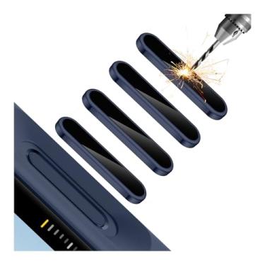 Imagem de Lkurui Pacote com 4 protetores de botão de controle de câmera para iPhone 17 Pro/Pro Max, capa de proteção ultrafina antiarranhões compatível com Apple Phone Sensitive Capture Touch Click Slide Zoom