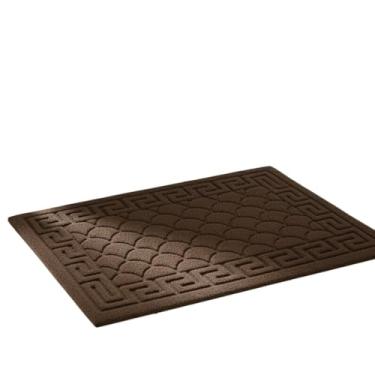 Imagem de Kit Tapete Capacho Decorativo Slim 40x60cm - Antiderrapante e Emborrachado para Porta de Entrada(Chocolate)