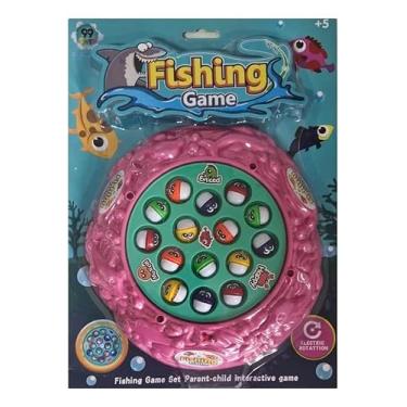 Imagem de Brinquedo Jogo Pega Peixe Pesca Maluca Infantil com 3 Varas e 15 Peixinhos Coloridos – Divertido e Educativo