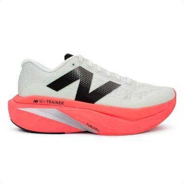 Imagem de New Balance FuelCell Supercomp Trainer V3 Tênis de corrida masculino, Urgent Red/Sea Salt/Black, 45