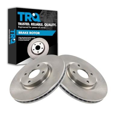 Imagem de TRQ Conjunto de 2 pares de rotor de freio a disco dianteiro LH RH para Ford Ecosport 2028-2020