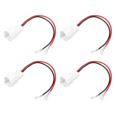 Imagem de YINETTECH 2 pares de adaptadores de alto-falante de carro de 2 pinos compatíveis com Smart ForFour W453 ForTwo C451 C453 A453