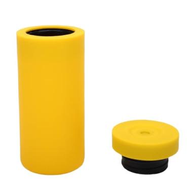 Imagem de Fafeicy Dispensador de Sabonete de Silicone, Design Simples e Moderno, Macio e Seguro, Inodoro para Pia de Banheiro de Cozinha, Com Função de Aperto Fácil para Loções de Sabão, óleos (Amarela)