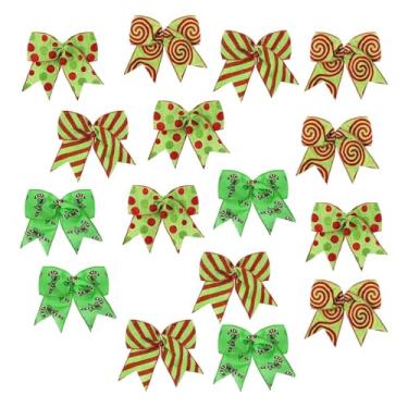 Imagem de Nishiyuenyi Laços de Natal, Guirlandas, Laços Decorativos para Árvore de Natal, Enfeites de Fita para Festas em Ambientes Internos E Externos, Guirlanda de Casame, 16 Unidades