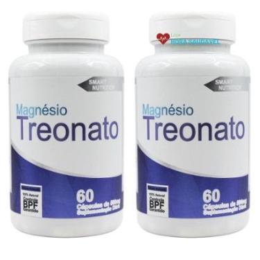 Imagem de Magnésio Ltreonato 4 Elementos 500mg 60caps 100 Magnésio Treonato Original-Unissex