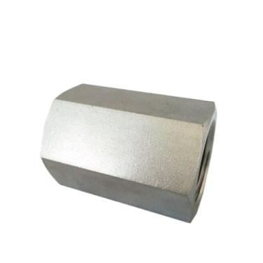 Imagem de 5 peças/lote HCG 1/8 1/4 3/8 1/2 3/4 1 acoplamento hexagonal de aço inoxidável 316L encaixe de encanamento conector 3000PSI (HCG-04 1-2NPT)