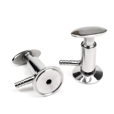 Imagem de Mangueira de 10 mm OD SS304/316 Válvula de Amostragem Sanitária de Aço Inoxidável 50,5 mm Virola OD Fit 1/5.1 cm 3.8 cm Tri Clamp 1 peça (10 mm x Virola 50.5, SS304)