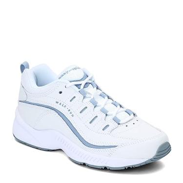 Imagem de Easy Spirit Tênis feminino de caminhada de couro Romy, Branco 130, 40