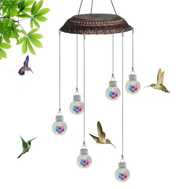 Imagem de Alimentador Para Beija-flores | Pêndulo de Sino de Decorativo para Exterior - Comedouro de Pássaros Suspenso - Para Atrair Vida Selvagem ao Jardim Janela e Pátio