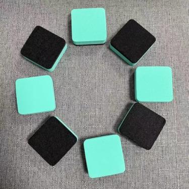 Imagem de Borracha para quadro branco, apagador a seco estilo quadrado, design compacto multicolorido para salas de aula, casas e escritórios, 8 peças