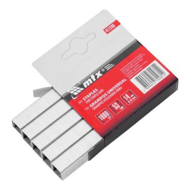 Imagem de Grampos Para Grampeadores Tipo 53 14 mm Com 1000 Unidades MTX