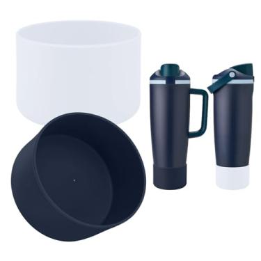 Imagem de BKBY 2 peças de bota de silicone compatível com Owala 850 g e 1,134 g FreeSip Sway garrafas e copos, capa protetora antiderrapante para copo Freesip Sway (Peachy Keen)