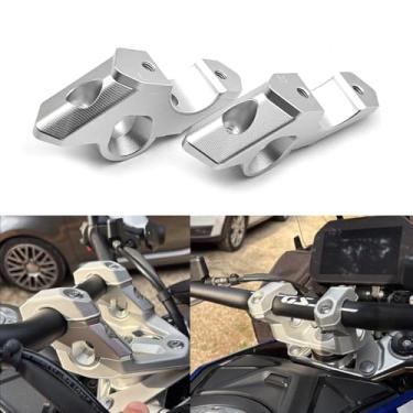 Imagem de IZX Os elevadores de deslocamento do guidão servem para R1300GS ADV R 1300 GS R1300gs Adventure 2023-2025 Braçadeira de montagem da barra de elevação do guidão da motocicleta