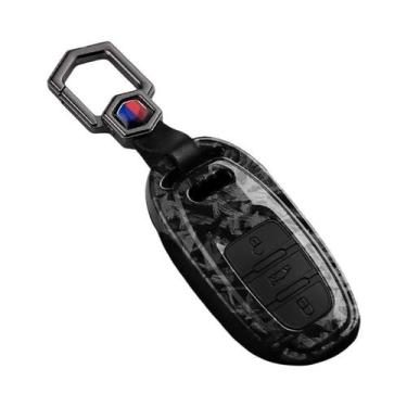 Imagem de Capa De Chave De Carro Estilo Fibra De Carbono ABS Para Audi A1 A3 A4 