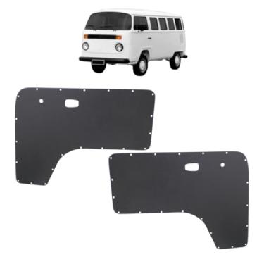 Imagem de Par Revestimento Forro da Porta para Kombi 1978 a 1996, Aucatex, 2 Peças Direito e Esquerdo, 77x105x3 cm