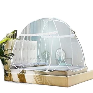 Imagem de Mosquiteiro Tenda para Cama Solteiro Dobrável | Portátil e Fácil de Montar | Tela Anti-Mosquito