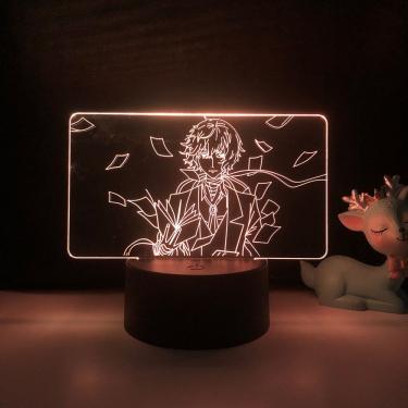 Imagem de Anime estereoscópico 3D Night Light Bungou Stray Dogs Dazai Osamu
