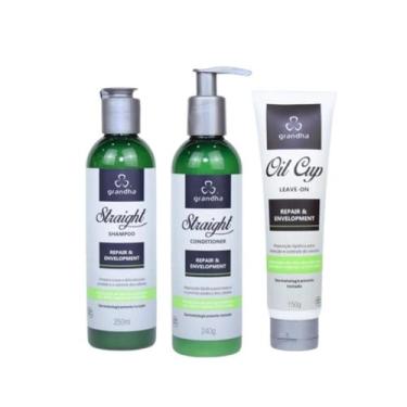 Imagem de Kit Straight - Cuidado diário do cabelo liso (3 unidades) - Grandha